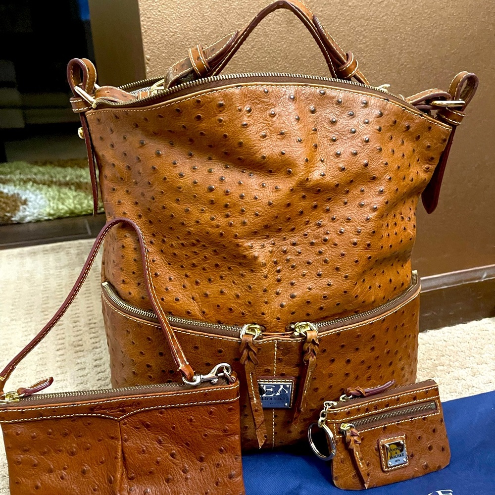 Dooney Bourke Ostrich Shoulder Bag